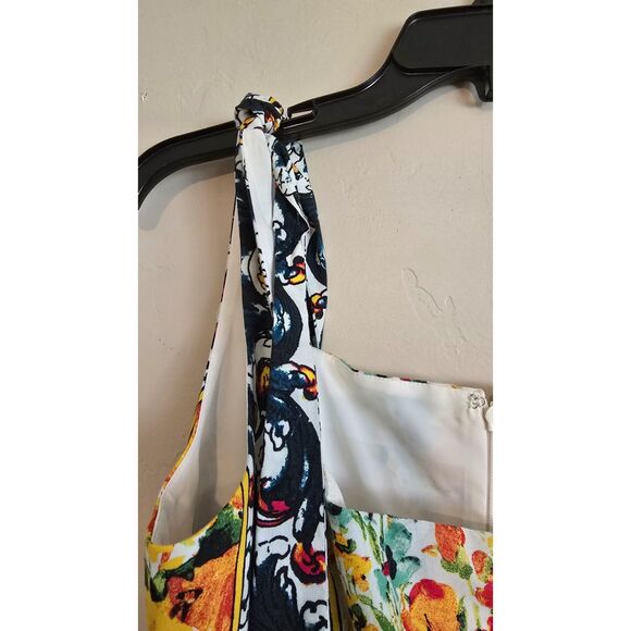 Antonio Melani Kelsey Poplin Dress in Tiger Lily NWT Size 6 - Picture 5 of 10